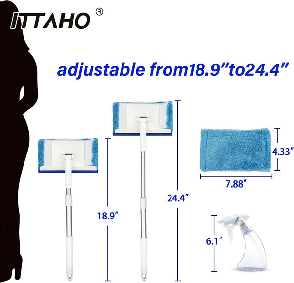 ITTAHO Car Windshield Squeegee with Extra Spray Bottle