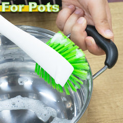 ITTAHO Dish Scrub Brush Kit, Kitchen Dish Brush Set for Cleaning - 3 Pack