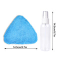 ITTAHO 3PCS Windshield Clean Tool Microfiber Pads & 1PC Spray Bottle, Car Window Cleaner Refills
