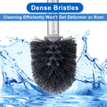 ITTAHO 16" Toilet Bowl Brush with Holder Durable Alumnium Handle Bathroom Toilet Brush