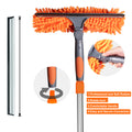 ITTAHO Window Squeegee, Long Handle Window Cleaner Tool with Stainless Steel Extension Pole