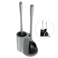 ITTAHO 2-in-1 Toilet Plunger & Bowl Brush Set, Bathroom Toilet Cleaning Brush with Holder