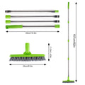 ITTAHO 2 Pack Grout Brush with Long Handle, Swivel Cleaning Grout Line Scrubber(Green)