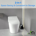 ITTAHO 2-in-1 Toilet Plunger & Bowl Brush Set, Bathroom Toilet Cleaning Brush with Holder