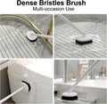Toilet Bowl Brush & Floor Scrubber with Holder Set, ITTAHO Toilet Cleaner Silicone Bristles Shower Cleaner