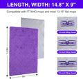 ITTAHO 3 Pack Microfiber Mops Refill Pads for 14" Mop,  Size: 14.8 x 9in Purple