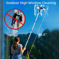 ITTAHO 81" Window Squeegee Cleaner, 2 in 1 Window Cleaning Tool Kit,Shower Squeegee with Extension Pole, Glass Cleaning Tools
