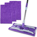 ITTAHO 3 Pack Microfiber Mops Refill Pads for 14" Mop,  Size: 14.8 x 9in Purple