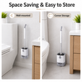 ITTAHO 16" Toilet Bowl Brush with Holder Durable Alumnium Handle Bathroom Toilet Brush