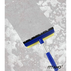 ITTAHO Window Squeegee Cleaning Tool, Sponge Window Cleaner 8" Aluminum Pole -2 Pack