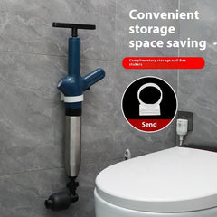 Hot Sale One-Stop Stainless Steel Plunger Blaster Inflator Pump High Pressure Air Toilet Drain Blaster for Unclogging Toilet