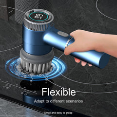 New Electric Cleaning Brush 5 in 1 Automatic Rotating Power Scrubber with Dust Scrubber Cleaning Electric Spin Scrubber