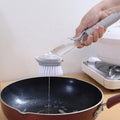 Kitchen Tools Cleaning Brushes Long Handle Dishwashing Scourer Sponge Sink Dishes Scrubber Brush Auto Add Cleaner Liquid