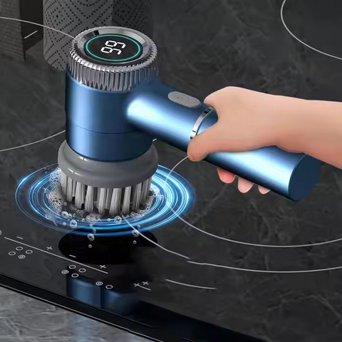 New Electric Cleaning Brush 5 in 1 Automatic Rotating Power Scrubber with Dust Scrubber Cleaning Electric Spin Scrubber