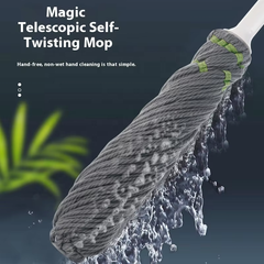 Mops Cleaning Floor Hand-Washable Mop All Floor Durable ABS Absorbent Essential Cleaning Tool Kitchens Bathrooms Hardwood