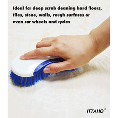 ITTAHO Scrub Brush for Shower,Bathtub, Lines,Sink,Carpet Cleaning Brush - 2 Pcs