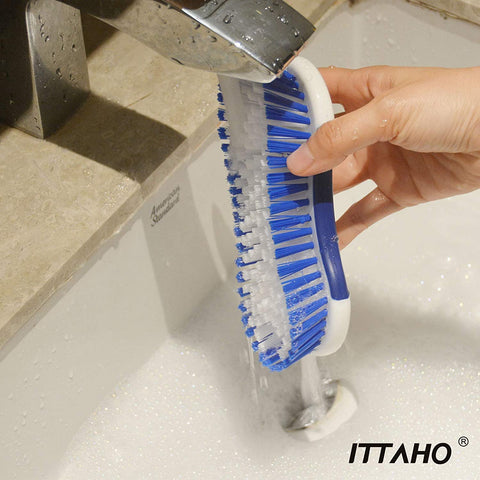 ITTAHO Scrub Brush for Shower,Bathtub, Lines,Sink,Carpet Cleaning Brush - 2 Pcs