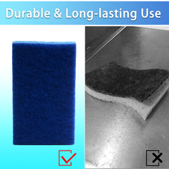ITTAHO 12Pcs Heavy Duty Cleaning Sponges, Blue All-Purpose Non-Scratch Scrubbing Sponge