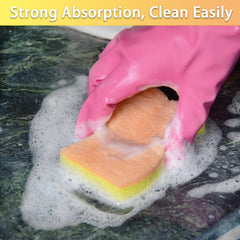 ITTAHO 12 Pcs Heavy Duty Cellulose Sponges, All-Purpose Non-Scratch  Cleaning Sponge, Pink