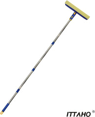 ITTAHO Swivel Window Squeegee Cleaning Tool, 58 Long Handle with Rotating  Head-10