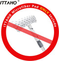 ITTAHO Window Scrubber Refill Sleeve, Professional Microfiber Cover Window Washer Replacement Cover (White & Gray) - 11 Inch - ITTAHO