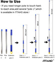 ITTAHO Stainless Steel Extension Pole, All Purpose Pole with Pole Attachment for Painting Microfiber Duster Ceiling Fan High Window Cleaning-4.8 Feet - ITTAHO