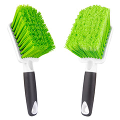 ITTAHO 2 Pack Wheel Brush, Include Two Type of Bristles-Soft Gentle & Stiff Bristles,Car Interior Detailing Cleaning Brush, Carpet and Upholstery Tire Cleaner for Seat Boat Truck SUV Moto Vehicle - ITTAHO