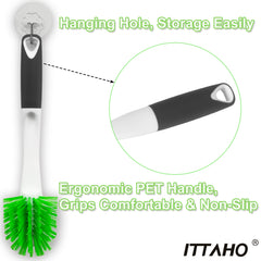 ITTAHO Dish Scrub Brush Kit, Kitchen Dish Brush Set for Cleaning - 3 Pack