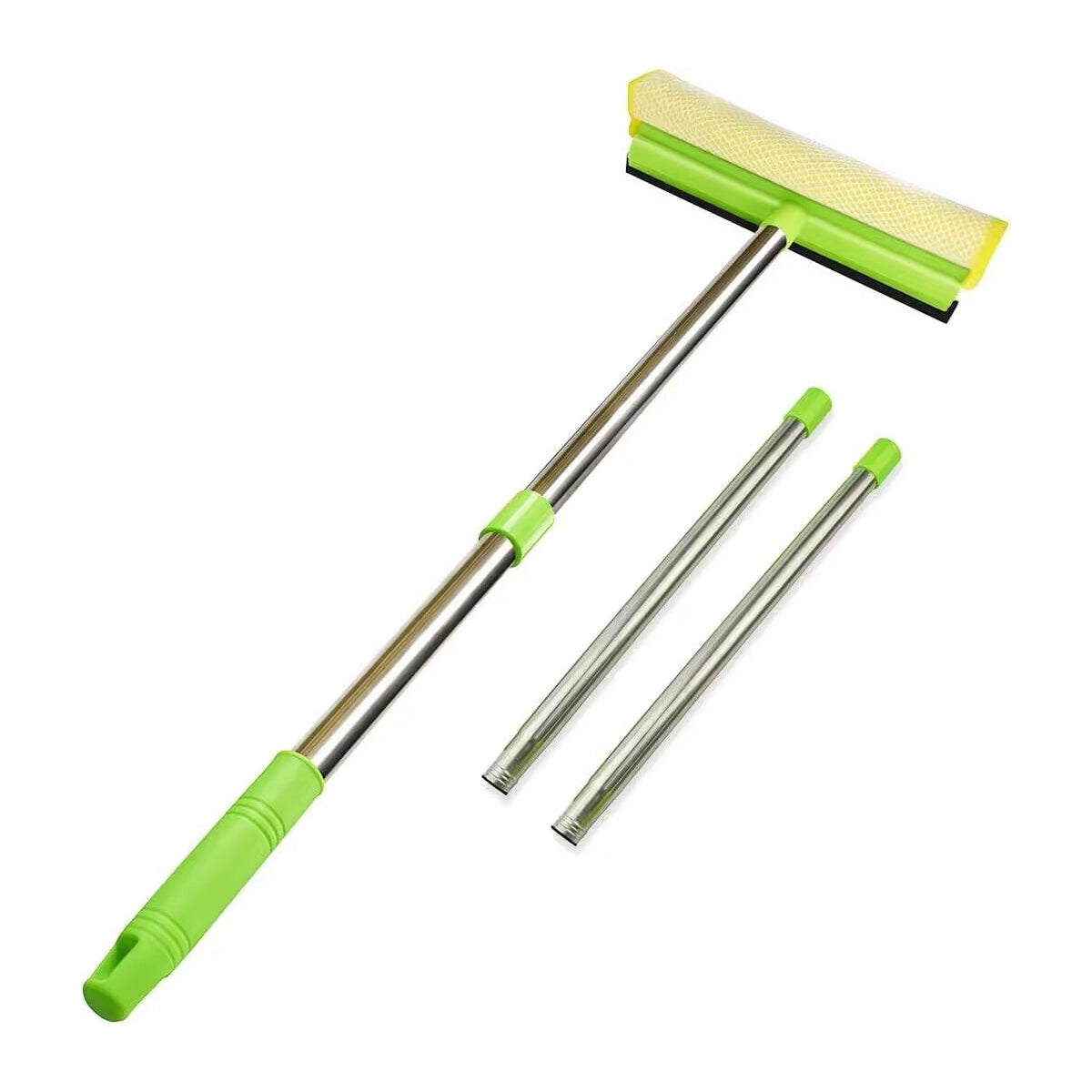 Multi-Use Window Squeegee with Long Extension Pole, Sponge Squeegee ...