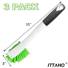 ITTAHO Dish Scrub Brush Kit, Kitchen Dish Brush Set for Cleaning - 3 Pack