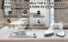 59" Long Handle Tub Tile Scrubber - ITTAHO